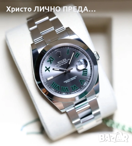 Rolex Datejust 41mm Wimbledon 126300, снимка 4 - Мъжки - 52893485