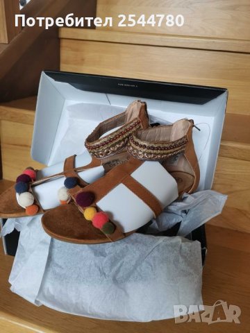 Нови естествена кожа велур сандали различни номера, снимка 7 - Сандали - 37035369