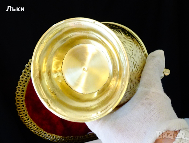 Бронзова кана за вино 2.5 литра,Йерусалим,маркирана. , снимка 11 - Антикварни и старинни предмети - 36470606