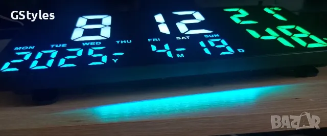 голям лед дигитален часовник 35см/15см, снимка 6 - Друга електроника - 49957219