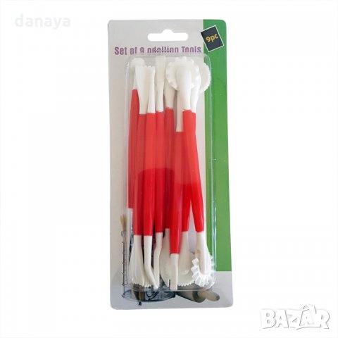 1869 Сладкарски инструменти за декорация на торти сладкиши моделиране на фондан, снимка 7 - Прибори за хранене, готвене и сервиране - 31759561