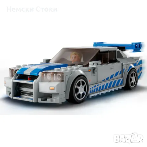 LEGO Speed Champions Бързи и яростни 2 - Nissan Skyline GT-R (R34) 76917, снимка 8 - Конструктори - 49406153