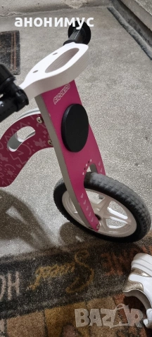 Дървено колело за баланс, снимка 4 - Детски велосипеди, триколки и коли - 54062008