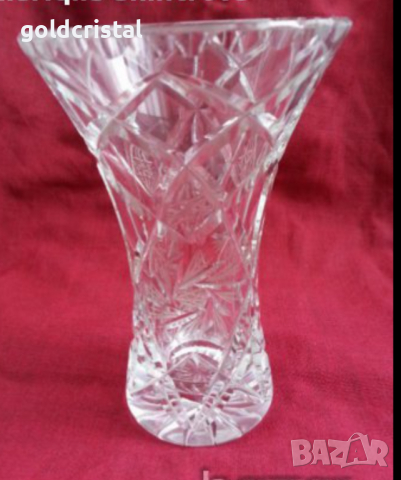 кристална ваза , снимка 2 - Вази - 17710205
