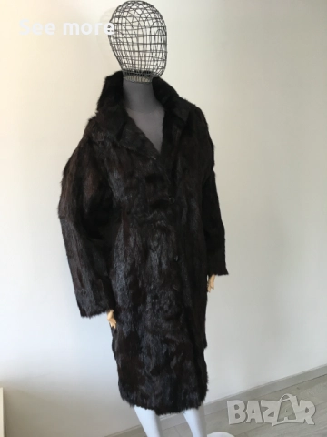 Палто с естествен косъм норка произведено в Mongolia