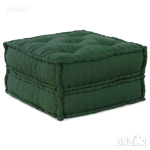 vidaXL Модулен диван зелен 70x70x36 плат