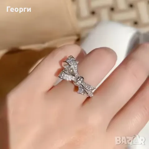 Graff пръстен с мойсанити, снимка 3 - Пръстени - 50263541