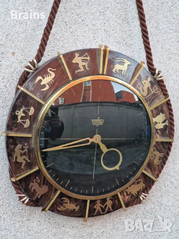 Немски Стенен Часовник OUFLO Зодиак Седмичен, снимка 4 - Антикварни и старинни предмети - 48380980