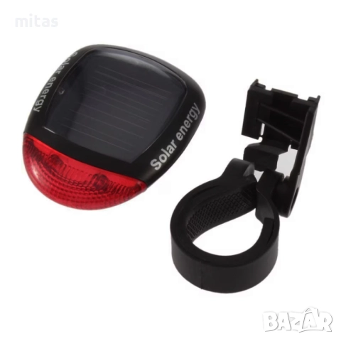 Задна LED стоп светлина за велосипед колело, Соларно захранване, снимка 5 - Аксесоари за велосипеди - 52040073
