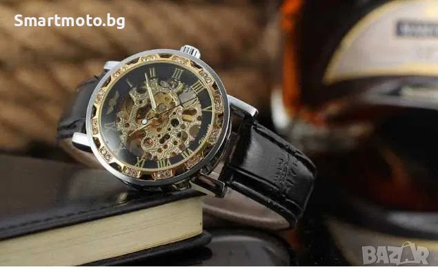 Winner модерен часовник със самонавиващ се механизиъм както и ръчно, снимка 1 - Други услуги - 42879465