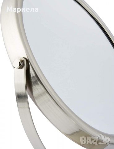 Козметично огледало Amazon Basics - Double-sided modern cosmetic mirror, Nikel, снимка 2 - Друго оборудване - 38863411
