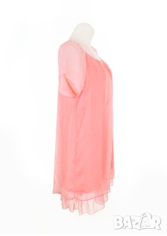 Розова ефирна туника Un coeur en été - L, снимка 2 - Туники - 42592299