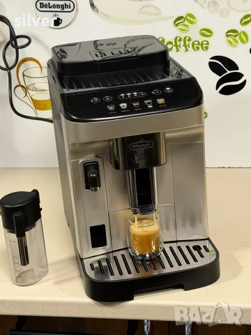 Кафемашина кафе автомат delonghi magnifica evo с гаранция, снимка 4 - Кафемашини - 55717813