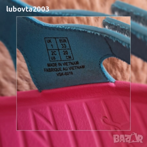 Puma 33 номер Детски оригинални сандали за момиче , снимка 3 - Детски сандали и чехли - 52049351