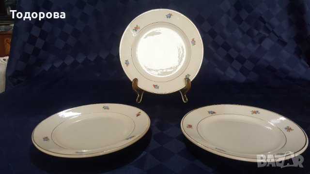 Порцеланови чинии-demi porcelaine badonviller france 