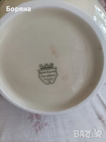 Двойка чайник и захарница KPM Kobenhavns Porcellains Maleri , снимка 11 - Сервизи - 49130742