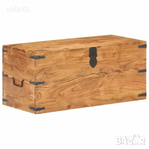 vidaXL Ракла, 90x40x40 см, акациево дърво масив, снимка 7 - Скринове - 56146618