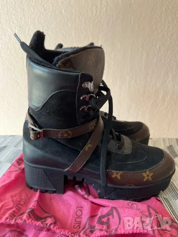 Louis Vuitton маркови боти, снимка 3 - Дамски боти - 56389546