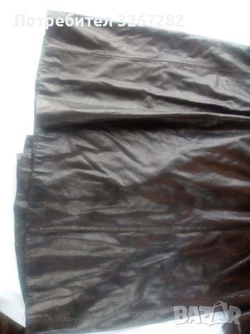 Шлифер,Черен,Естествена Кожа,, снимка 16 - Шлифери - 51744396