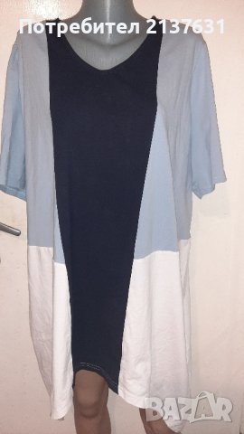 ДАМСКА ТУНИКА  - асиметрична  - Размер XXXL , снимка 1