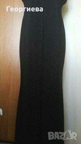 Черна официална рокля, голям размер👗🍀XL/ 2XL👗🍀арт.1046, снимка 3 - Рокли - 30530733