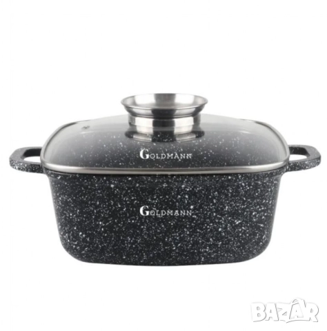 Тенджера-ростер Goldmann – Лят алуминий с керамично покритие, индукция, снимка 5 - Съдове за готвене - 52112880