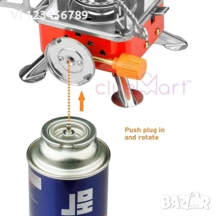 Компактент газов котлон 150 гр/9х9х9 см, снимка 3 - Газови котлони - 52665376