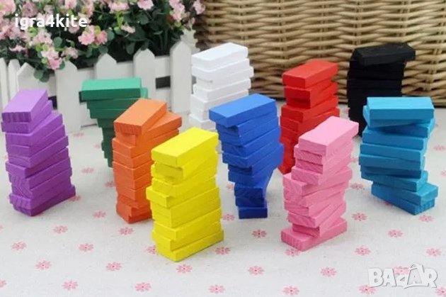 120 бр. дървени блокчета домино за 8.99лв. / всички дървени играчки, снимка 7 - Играчки за стая - 29969039