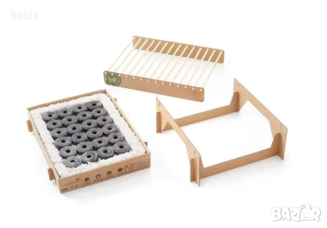  Скара за еднократна употреба,екологична, снимка 2 - Барбекюта - 50505897