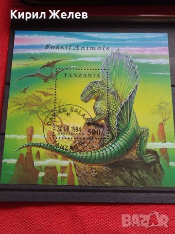 Пощенска блок марка Fossil Animals TANZANIA перфектно състояние рядка за КОЛЕКЦИЯ 37334, снимка 2 - Филателия - 40396737