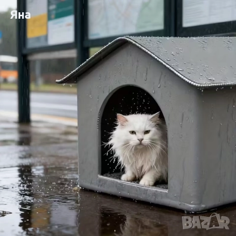 Външна водоустойчива къща за домашни любимци, кучета и котки, зимна, снимка 2 - За котки - 51954193