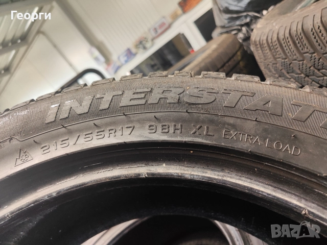 4бр.зимни гуми 215/55/17 Interstate, снимка 4 - Гуми и джанти - 52009552