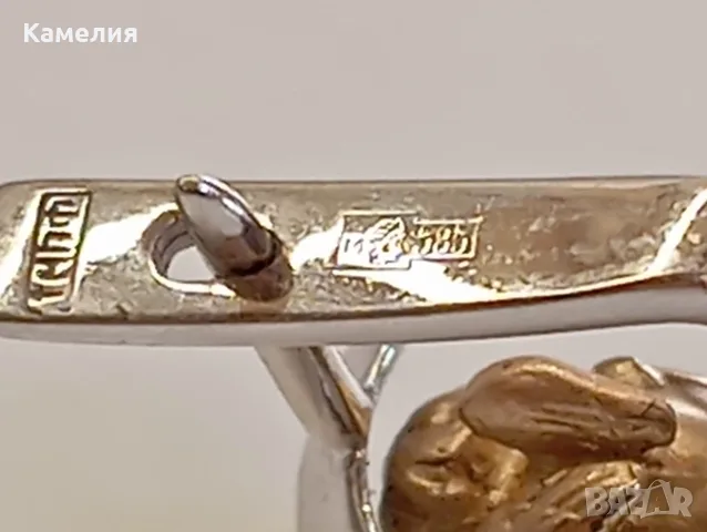 Златни обеци с брилианти. , снимка 13 - Обеци - 55989089