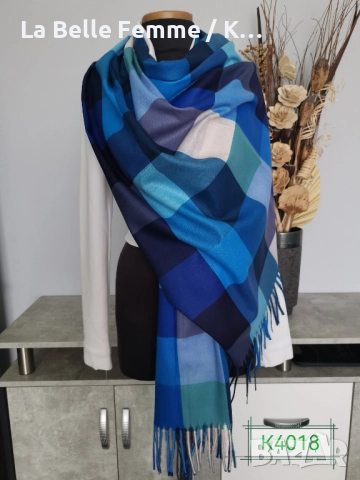 Шалове от кашмир, снимка 7 - Шалове - 51861409