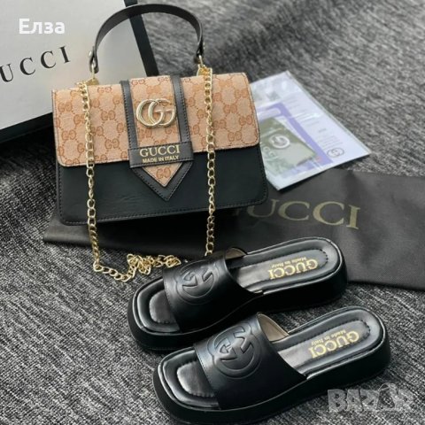 Дамски чанти и чехли Gucci, снимка 5 - Чанти - 39794156