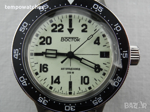ВОСТОК АМФИБИЯ АВТОМАТИЧЕН-24 часа-FULL LUME ref: 72014Б 