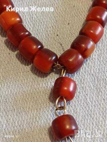 КОЛИЕ с МЪНИСТА от КАРНЕОЛ и ВИСУЛКА СТИЛЕН ДИЗАЙН 12224, снимка 2 - Колиета, медальони, синджири - 52493292