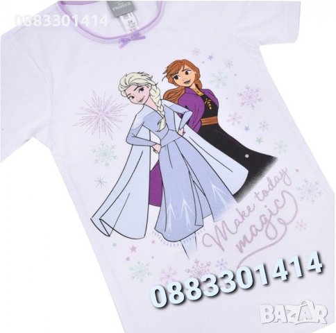 Тениска Елза и Ана Замръзналото кралство Frozen , снимка 2 - Детски тениски и потници - 39451366