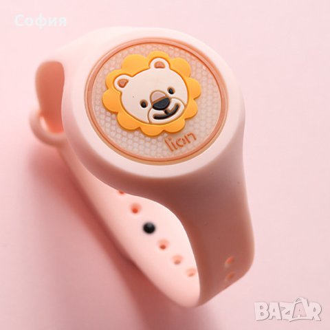 Детска светеща силиконова гривна / часовник против комари, насекоми и мушици НОВО!!!, снимка 10 - Други - 40411352