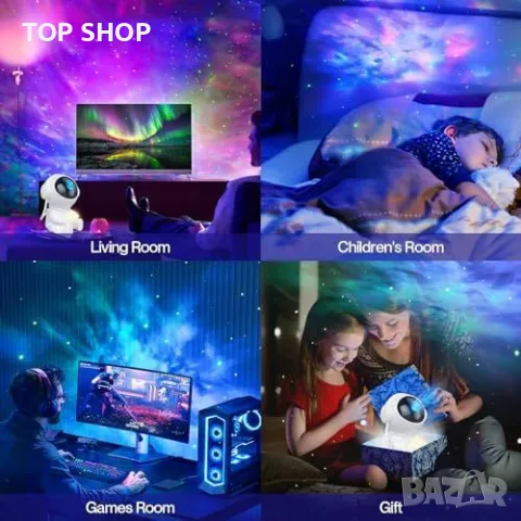 Нов Портативен Проектор Дизайн с Астронавт Множество Режими Звездно Небе, снимка 6 - Други - 49427453