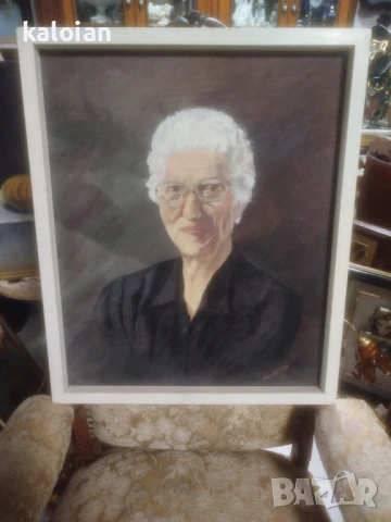 Стари авторски маслени портрети. Подписани испански творби . Трите са на един автор. Масло на платно, снимка 3 - Картини - 51326186