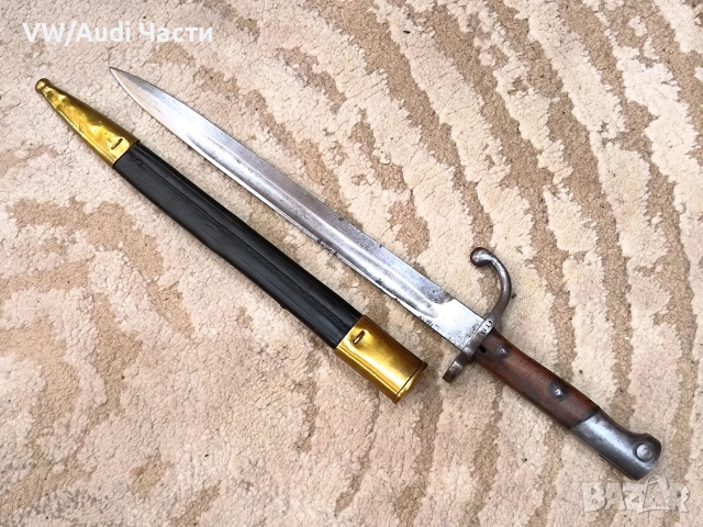 Бразилски щик нож байонет Маузер М1908 Alex Coppel Solingen , снимка 2 - Антикварни и старинни предмети - 54001464