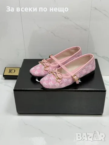 Gucci Дамски Розови Ежедневни Обувки Тип Балерини Гучи Код E103