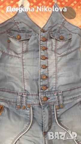 Дънкен гащеризон, снимка 3 - Гащеризони - 52047798