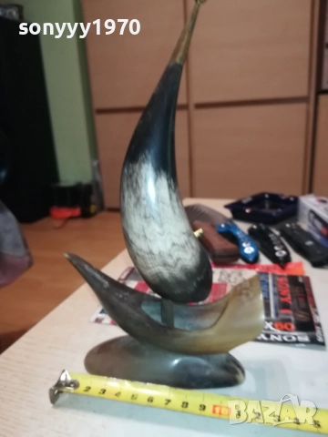 ПЛАТНОХОДКА ОТ РОГ-АНТИКА 0509251118LCHERY, снимка 6 - Антикварни и старинни предмети - 51613407