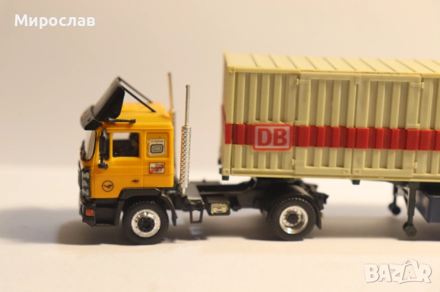 HERPA 1:87 H0 МАН MAN КОНТЕЙНЕР КАМИОН МОДЕЛ, снимка 2 - Колекции - 52434450