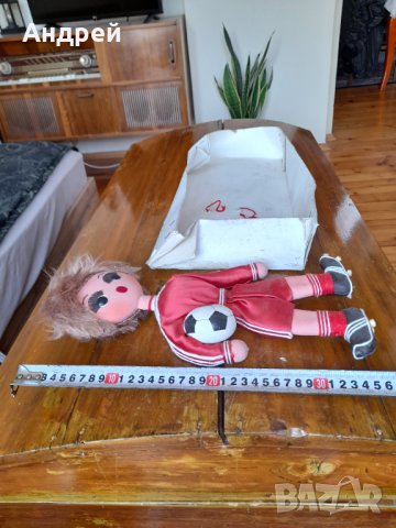 Стара кукла за стена Футболист, снимка 5 - Други ценни предмети - 37330473