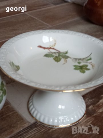 Немска порцеланова фруктиера и кана, снимка 3 - Сервизи - 35570710