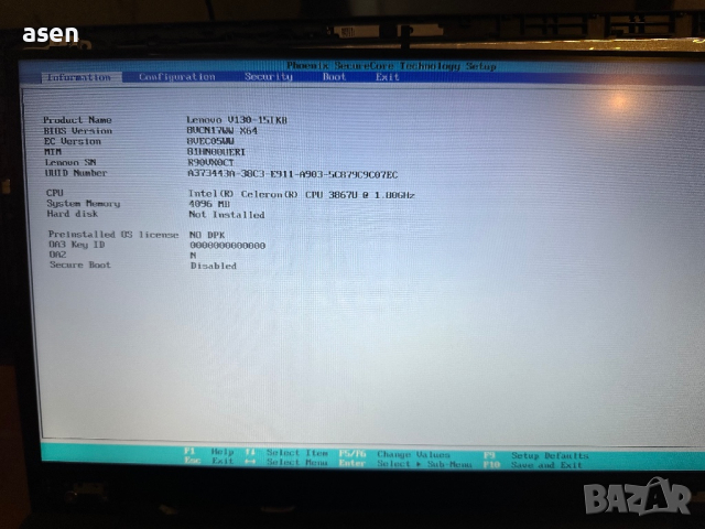 Дисплей за лаптоп Лаптоп с дисплей, BOE, N156BGA-EA2, 15.6 инча, 1366x768, HD, eDP, 30 пина