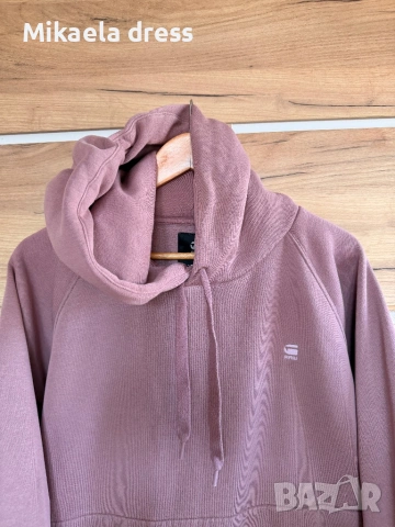 Страхотно ежедневно худи на G-Star в розов цвят. Идеално за спорт или разходка, снимка 6 - Суичъри - 53882186